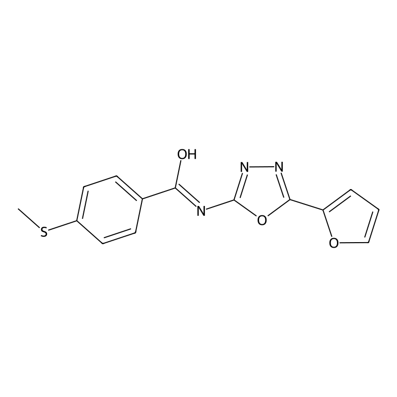 Buy N 5 Furan 2 Yl 1 3 4 Oxadiazol 2 Yl 4 Methylsulfanylbenzamide