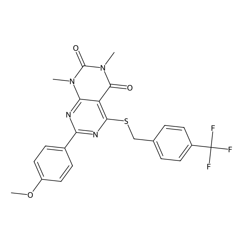 Buy 7 4 Methoxyphenyl 1 3 Dimethyl 5 4 Trifluoromethyl Benzyl Thio