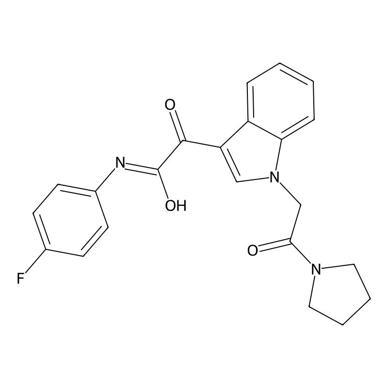 Buy N 4 Fluorophenyl 2 Oxo 2 1 2 Oxo 2 Pyrrolidin 1 Ylethyl Indol 3