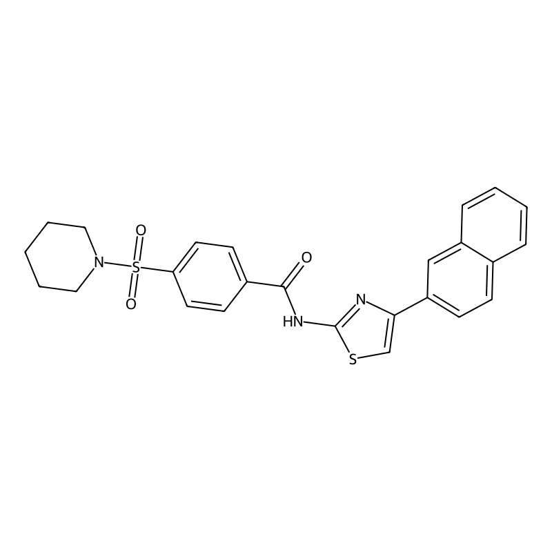 Buy N 4 Naphthalen 2 Yl Thiazol 2 Yl 4 Piperidin 1 Ylsulfonyl