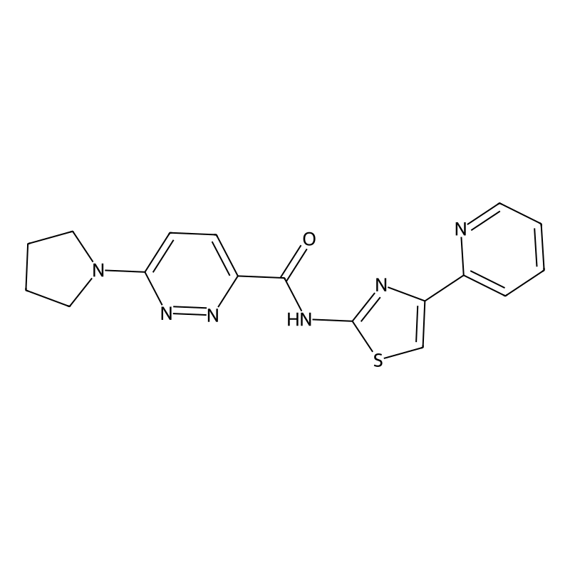 Buy N 4 Pyridin 2 Yl Thiazol 2 Yl 6 Pyrrolidin 1 Yl Pyridazine 3