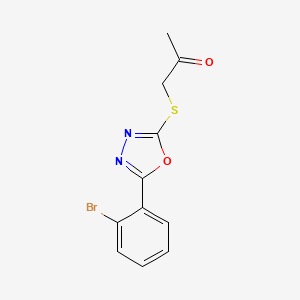 1 5 2 Bromophenyl 1 3 4 Oxadiazol 2 Yl Sulfanyl Acetone S1586065