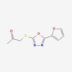 Furan Yl Oxadiazol Yl Sulfanyl Propan One