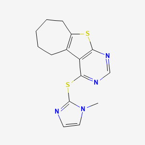 Methyl H Imidazol Yl Sulfanyl Tetrahydro H