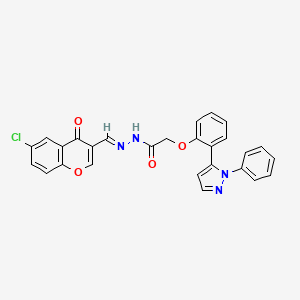 N 6 Chloro 4 Oxo 4H Chromen 3 Yl Methylene 2 2 1 Phenyl 1H