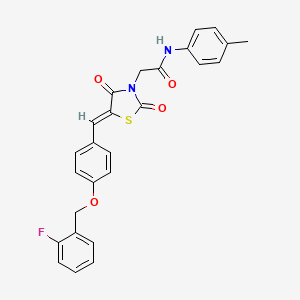 2 5 4 2 Fluorobenzyl Oxy Benzylidene 2 4 Dioxo 1 3 Thiazolidin 3