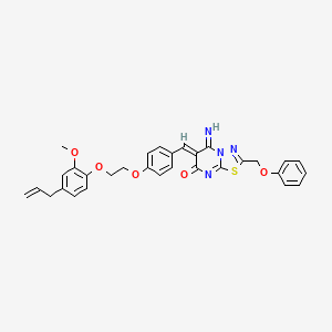 6Z 5 Imino 6 4 2 2 Methoxy 4 Prop 2 En 1 Yl Phenoxy Ethoxy