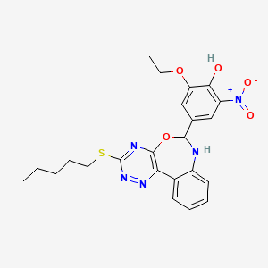 2 Ethoxy 6 Nitro 4 3 Pentylsulfanyl 6 7 Dihydro 1 2 4 Triazino 5 6 D