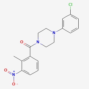 4 3 Chloro Phenyl Piperazin 1 Yl 2 Methyl 3 Nitro Phenyl