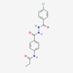 N 4 2 4 Chlorobenzoyl Hydrazino Carbonyl Phenyl Propanamide