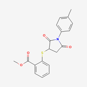 Methyl2 1 4 Methylphenyl 2 5 Dioxo 3 Pyrrolidinyl Thio Benzoate