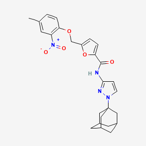 N Adamantyl H Pyrazol Yl Nitro Methylphenoxy Methyl