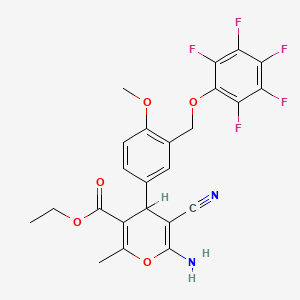 Ethyl Amino Cyano Methoxy Pentafluorophenoxy Methyl Phenyl