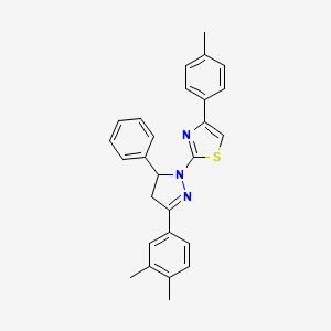 2 3 3 4 Dimethylphenyl 5 Phenyl 4 5 Dihydro 1H Pyrazol 1 Yl 4 4