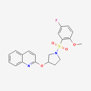 2 1 5 Fluoro 2 Methoxyphenyl Sulfonyl Pyrrolidin 3 Yl Oxy Quinoline