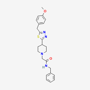 N Benzyl 2 4 5 4 Methoxybenzyl 1 3 4 Thiadiazol 2 Yl Piperidin 1 Yl