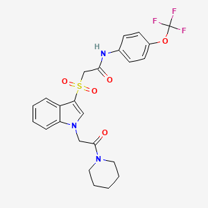 2 1 2 Oxo 2 Piperidin 1 Yl Ethyl 1H Indol 3 Yl Sulfonyl N 4