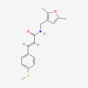 E N 2 5 Dimethylfuran 3 Yl Methyl 3 4 Methylthio Phenyl