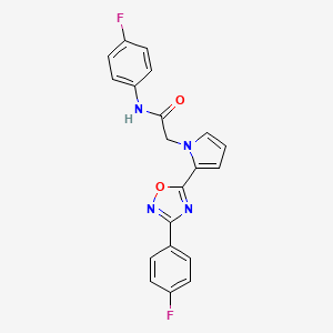 N 4 Fluorophenyl 2 2 3 4 Fluorophenyl 1 2 4 Oxadiazol 5 Yl 1H