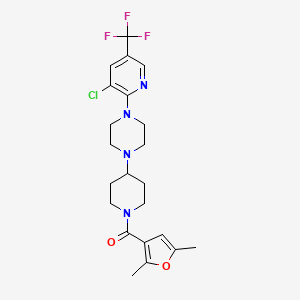 1 3 Chloro 5 Trifluoromethyl Pyridin 2 Yl 4 1 2 5 Dimethylfuran 3