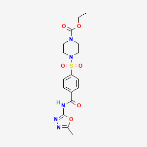 Ethyl 4 4 5 Methyl 1 3 4 Oxadiazol 2 Yl Carbamoyl Phenyl Sulfonyl