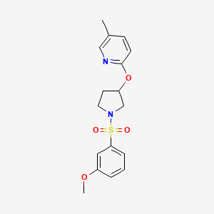 2 1 3 Methoxyphenyl Sulfonyl Pyrrolidin 3 Yl Oxy 5 Methylpyridine