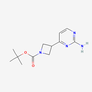 Tert Butyl 3 2 Aminopyrimidin 4 Yl Azetidine 1 Carboxylate S2709614