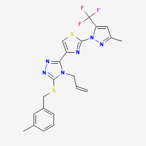 4 Allyl 3 3 Methylbenzyl Sulfanyl 5 2 3 Methyl 5 Trifluoromethyl