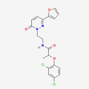 2 2 4 Dichlorophenoxy N 2 3 Furan 2 Yl 6 Oxopyridazin 1 6H Yl