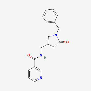 N 1 Benzyl 5 Oxopyrrolidin 3 Yl Methyl Pyridine 3 Carboxamide