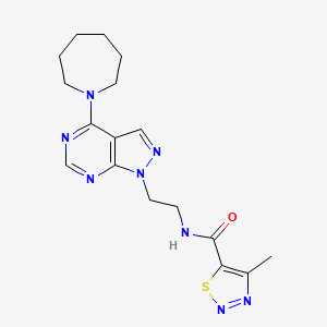 N Azepan Yl H Pyrazolo D Pyrimidin Yl Ethyl Methyl