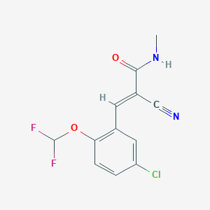 E Chloro Difluoromethoxy Phenyl Cyano N Methylprop