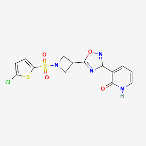 Chlorothiophen Yl Sulfonyl Azetidin Yl Oxadiazol