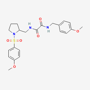 N1 4 Methoxybenzyl N2 1 4 Methoxyphenyl Sulfonyl Pyrrolidin 2 Yl