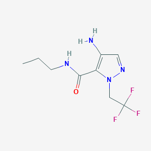 Amino N Propyl Trifluoroethyl H Pyrazole Carboxamide