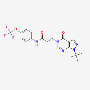 3 1 Tert Butyl 4 Oxo 1H Pyrazolo 3 4 D Pyrimidin 5 4H Yl N 4