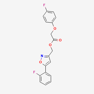 5 2 Fluorophenyl Isoxazol 3 Yl Methyl 2 4 Fluorophenoxy Acetate