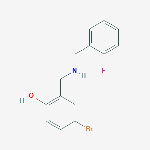 4 Bromo 2 2 Fluorobenzyl Amino Methyl Phenol S3020700 Smolecule