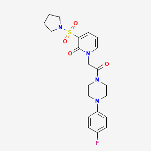 1 2 4 4 Fluorophenyl Piperazin 1 Yl 2 Oxoethyl 3 Pyrrolidin 1