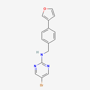 5 Bromo N 4 Furan 3 Yl Phenyl Methyl Pyrimidin 2 Amine S3051448