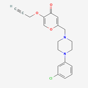 2 4 3 Chlorophenyl Piperazin 1 Yl Methyl 5 Prop 2 Ynoxypyran 4 One