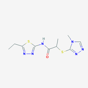 N 5 Ethyl 1 3 4 Thiadiazol 2 Yl 2 4 Methyl 1 2 4 Triazol 3 Yl