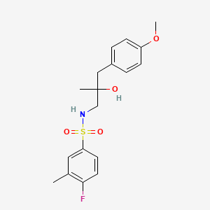 4 Fluoro N 2 Hydroxy 3 4 Methoxyphenyl 2 Methylpropyl 3