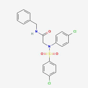 N Benzyl 2 4 Chloro 4 Chlorophenyl Sulfonyl Anilino Acetamide