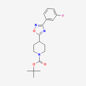 Tert Butyl 4 3 3 Fluorophenyl 1 2 4 Oxadiazol 5 Yl Piperidine 1