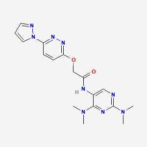 2 6 1H Pyrazol 1 Yl Pyridazin 3 Yl Oxy N 2 4 Bis Dimethylamino