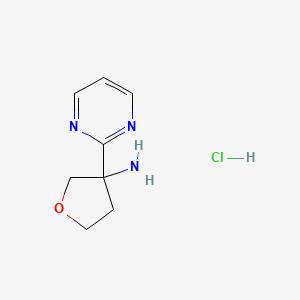 3 Pyrimidin 2 Yl Oxolan 3 Amine Hydrochloride S3127540 Smolecule