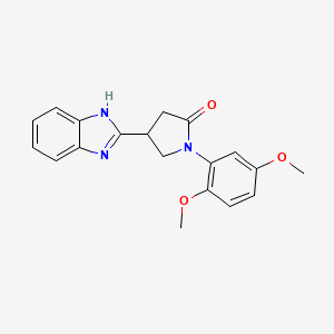 4 1H Benzimidazol 2 Yl 1 2 5 Dimethoxyphenyl Pyrrolidin 2 One