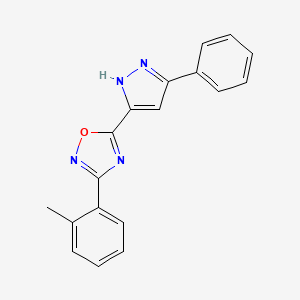 Methylphenyl Phenyl H Pyrazol Yl Oxadiazole