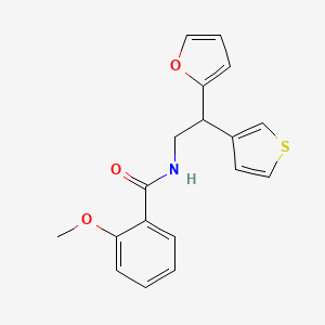 N 2 Furan 2 Yl 2 Thiophen 3 Yl Ethyl 2 Methoxybenzamide S3158971